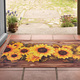 Fußmatten - Fußmatte mit Sonennblumen-Motiv, in Farbe BUNT – Farbe BUNT – Ansicht 1