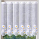 Landhaus & Küche - Kurzstore mit Stangendurchzug und gebogtem Abschluss – Farbe WEISS-BUNT Landhaus & Küche - Kurzstore mit Stangendurchzug und gebogtem Abschluss, in Größe 856 (H60xB104 cm) bis 896 (H100xB164 cm), in Farbe WEISS-BUNT