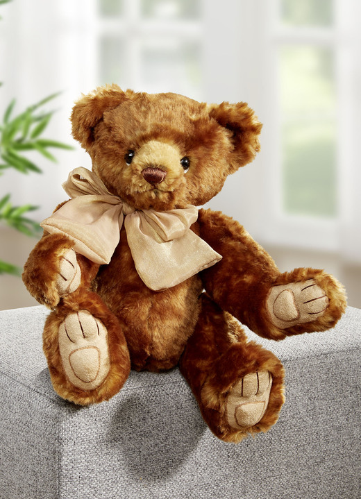Puppen - Teddybär Bastien von Clemens Spieltiere mit Clemens-Pass, in Farbe BRAUN