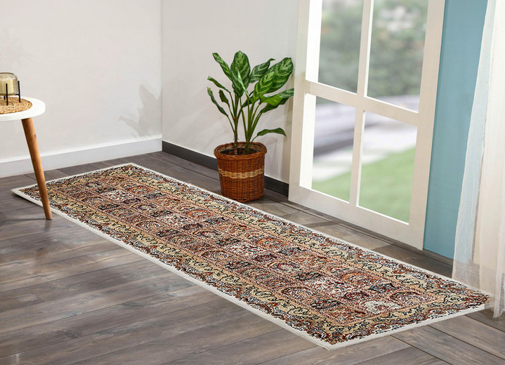 Klassisch - Brücken, Galerie und Teppiche mit Seideneffekt, in Größe 111 (Brücke, 60x110 cm) bis 288 (Teppich, 240x330 cm), in Farbe BEIGE Ansicht 5