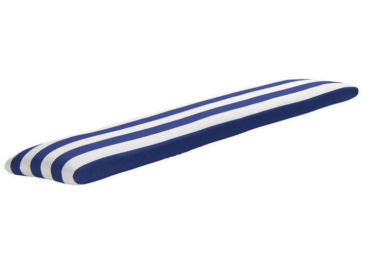 Kissen, Polster und Auflagen - Auflage für Bänkchen Genziana, in Farbe BLAU-WEISS Ansicht 1