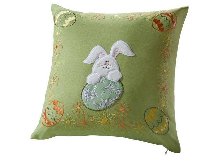 Tischdecken - Tisch- und Raumdekoration mit Plüsch- und Stoff-Applikationen, in Größe 101 (Deckchen, 35x 50 cm) bis 404 (Kissenbezug, 40x 40 cm), in Farbe WEISS Ansicht 3