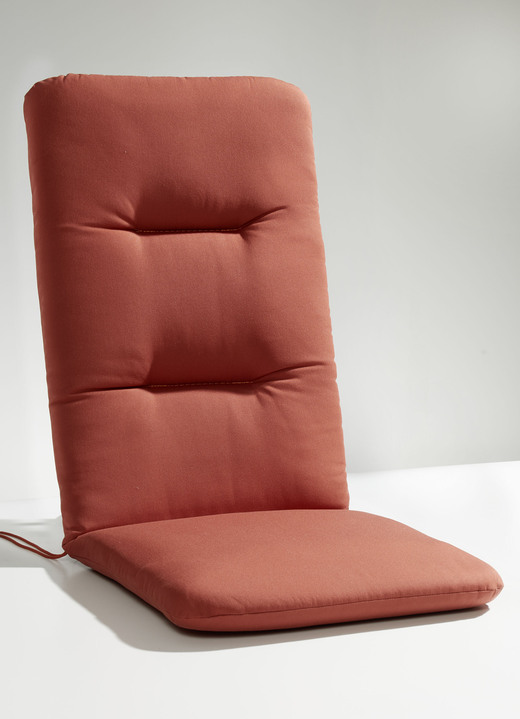 Kissen, Polster und Auflagen - Hochlehner-Auflage Made in Germany, in Farbe TERRA Ansicht 1