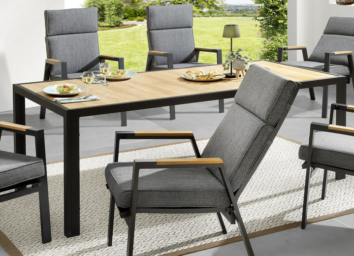 Gartenmöbel - Gartenmöbel Milano und Pronto, in Farbe ANTHRAZIT, in Ausführung Tisch Pronto, groß Ansicht 1