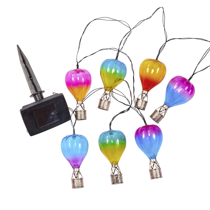 Lichterketten - Solarlichterkette mit bunten Ballons, in Farbe BUNT Ansicht 2