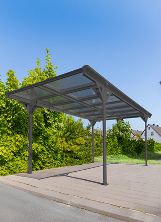Carport mit Aluminium-Gestell