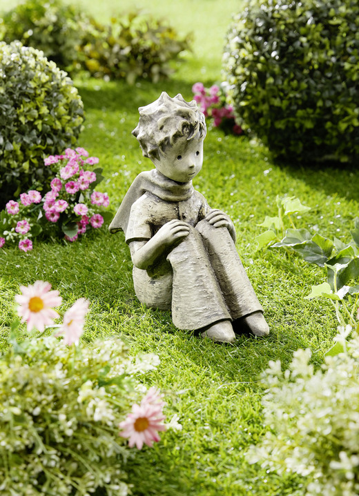 Gartendekoration - Dekofigur Der kleine Prinz, in Farbe GRAU
