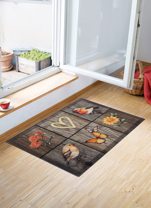 Fußmatten - Fußmatte mit Frühlings-Motiven, in Farbe BUNT Ansicht 2