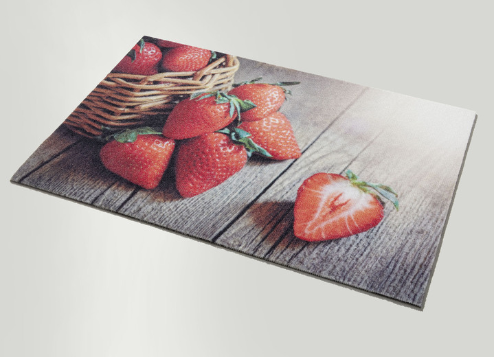 Fußmatten - Fußmatte mit Erdbeermotiv, in Farbe BUNT Ansicht 2