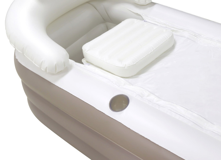 Freizeitspaß - Aufblasbare Badewanne, in Farbe WEISS-TAUPE Ansicht 2