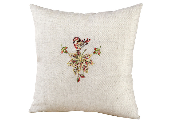 Tischdecken - Hochwertige Tisch- und Raumdekoration in Leinenoptik, in Größe 125 (Deckchen, 26x26 cm) bis 404 (Kissenbezug, 40x40 cm), in Farbe NATUR-BUNT Ansicht 6