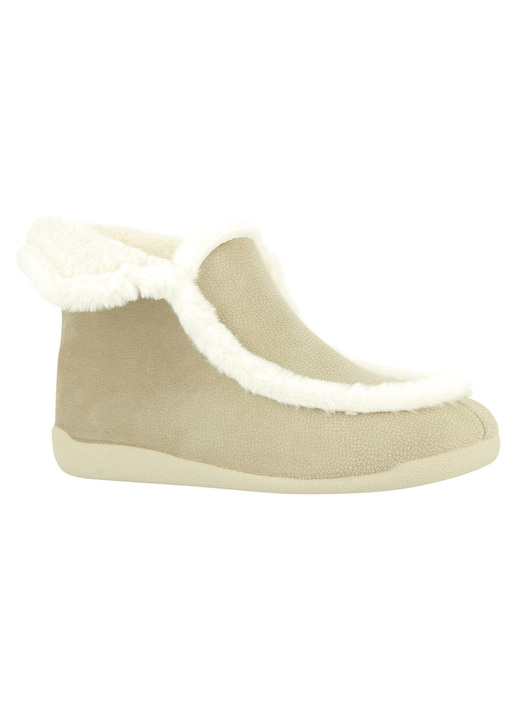 Hausschuhe - Hausschuh Jette aus dem Hause Varomed, in Größe 036 bis 042, in Farbe BEIGE Ansicht 1