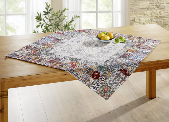 Tischdecken - Tischdekoration in Gobelin-Qualität, in Größe 150 (Läufer, 40x 90 cm) bis 185 (Tischdecke, 90x 90 cm), in Farbe BUNT Ansicht 2
