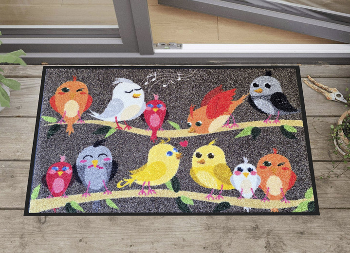 Fußmatten - Fußmatte Vogelfamilie Ansicht 3 Fußmatten - Fußmatte Vogelfamilie, in Farbe BUNT Ansicht 3