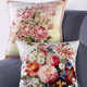 Kissenbezüge - Kissenbezug in Samtoptik, in Farbe BUNT, in Ausführung Blumen-Motiv – Farbe BUNT – Ansicht 2