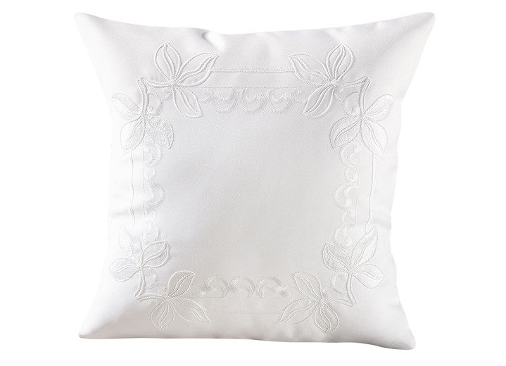 Heimtextilien - Tisch- und Raumdekoration mit aufwendigen Stickereien, in Größe 101 (Deckchen, 35x 50 cm) bis 404 (Kissenbezug, 40x 40 cm), in Farbe SEKT Ansicht 7