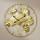 Uhren - Wanduhr mit Ginkgo-Blätterdesign, in Farbe GOLD