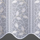 Landhaus & Küche - Kurzstore mit filigran gesticktem Blätterdessin, in Größe 662 (H30xB110 cm) bis 859 (H60xB145 cm), in Farbe WEISS-SAND – Farbe WEISS-SAND – Ansicht 2