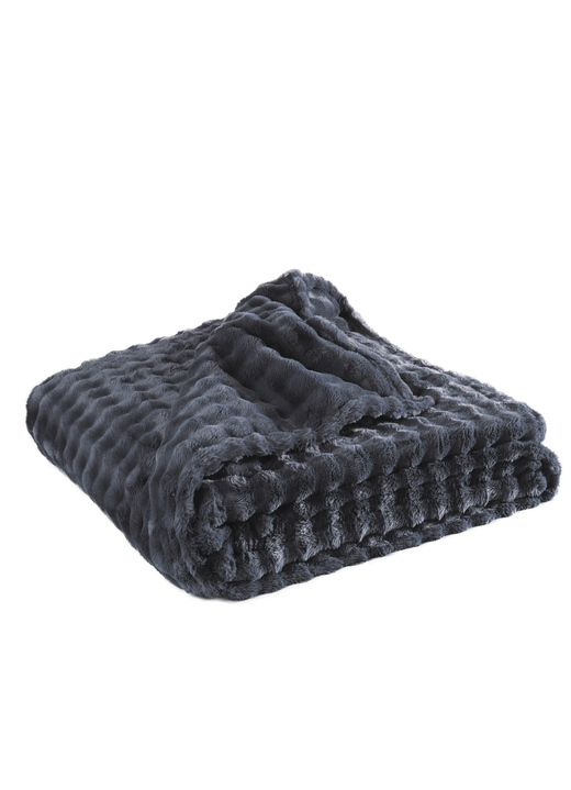 Decken - Wohnaccessoires in weicher Super-Soft-Touch Qualität, in Größe 225 (Wohndecke, 150x200 cm) bis 905 (Kissenbezug, 50x 50 cm), in Farbe CREME Ansicht 3