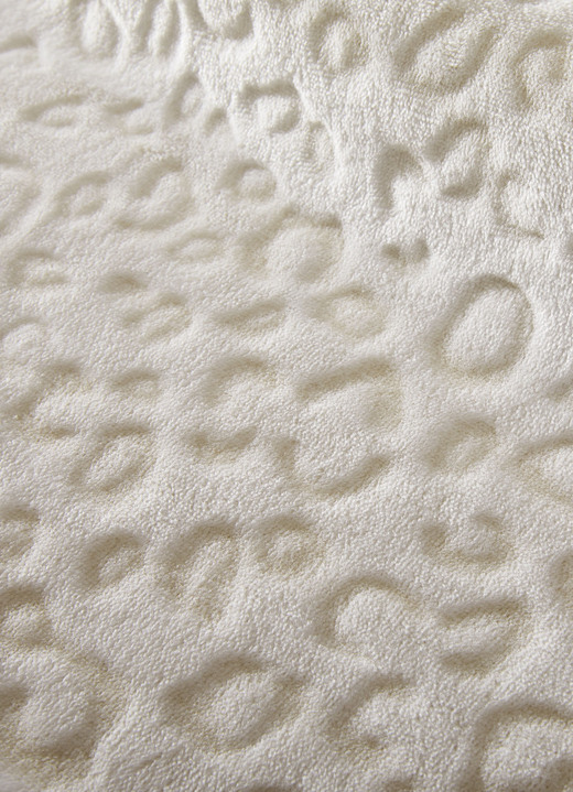 Decken - Wohndecke mit Leoparden-Optik, in Farbe CREME Ansicht 2