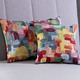 Kissenbezüge - Kissenbezug mit Reißverschluss, in Größe 105 (Kissenbezug, 40x40 cm) bis 110 (Kissenbezug, 50x50 cm), in Farbe BUNT, in Ausführung Dessin 1: Farbenmeer – Farbe BUNT – Ansicht 2