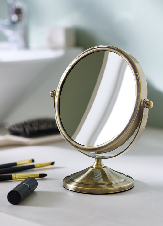 Körperpflege & Kosmetik - Kosmetik-Spiegel mit stabilem Metallgehäuse, in Farbe WEISS Ansicht 7