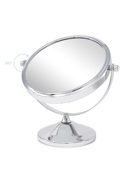 Körperpflege & Kosmetik - Kosmetik-Spiegel mit stabilem Metallgehäuse, in Farbe WEISS Ansicht 18