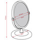 Körperpflege & Kosmetik - Kosmetik-Spiegel mit stabilem Metallgehäuse, in Farbe WEISS – Farbe WEISS – Ansicht 5