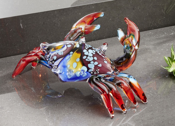 Figuren - Farbenfrohe Glasfiguren, in Farbe BLAU-ROT, in Ausführung Muschel Ansicht 3