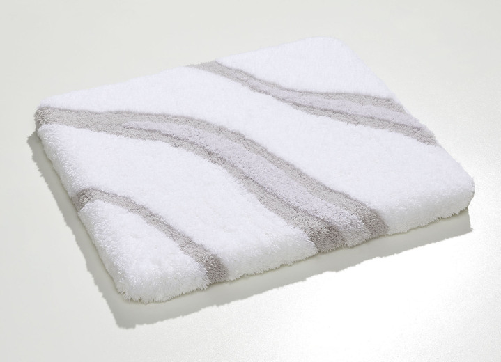 Badgarnituren - Moderne Badgarnitur von Kleine Wolke, in Größe 100 (Vorleger halbrund, 50/ 80 cm bis 112 (WC-Deckelbezug mit Kordel, 47/ 50 cm)), in Farbe GRÜN Ansicht 22