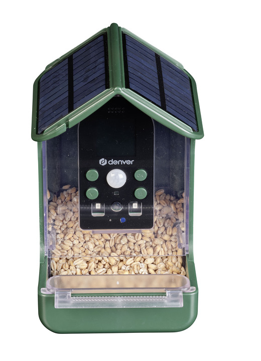 Gartendekoration - Futterhaus mit Kamera, in Farbe GRÜN Ansicht 3