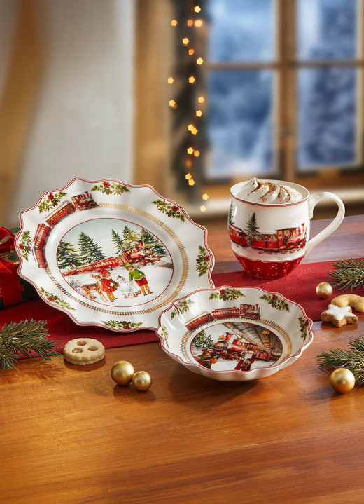 Villeroy & Boch - Porzellan-Jahresartikel 2025 von Villeroy & Boch, in Farbe WEISS-ROT, in Ausführung Jahresschale 2025 Ansicht 2