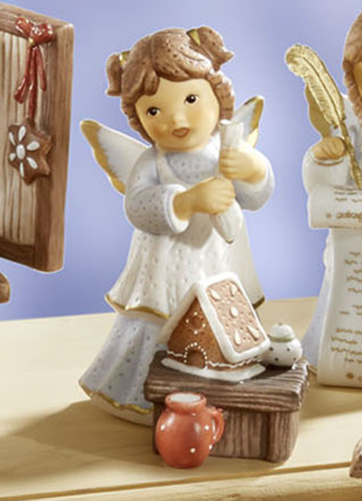 Goebel-Figuren - Szene Lebkuchenbäckerei aus der Nina & Marco-Serie, in Farbe BLAU, in Ausführung Engel mit Waage Ansicht 12