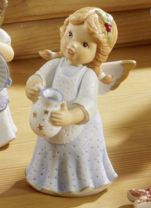 Goebel-Figuren - Szene Lebkuchenbäckerei aus der Nina & Marco-Serie, in Farbe BLAU, in Ausführung Engel mit Waage Ansicht 9