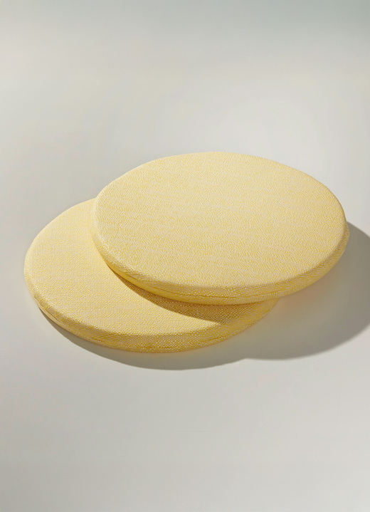 Kissen, Polster und Auflagen - Runde Sitzkissen, 2er-Set, in Farbe GELB Ansicht 1