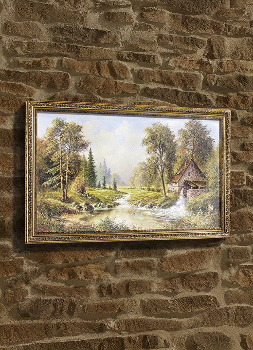 Landschaft - Bild vom Künstler H. Buchner, in Farbe BUNT