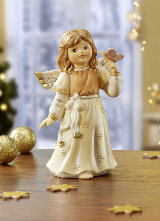 Goebel-Figuren - Engel mit Schmetterling von Goebel, in Farbe CHAMPAGNER Ansicht 1