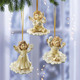 Goebel-Figuren - Aufhänger Engel aus dem Hause Goebel – Farbe CHAMPAGNER – Ansicht 2 Goebel-Figuren - Aufhänger Engel aus dem Hause Goebel, in Farbe CHAMPAGNER, in Ausführung Auf dem Weg zur Erde – Farbe CHAMPAGNER – Ansicht 2