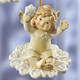 Goebel-Figuren - Aufhänger Engel aus dem Hause Goebel – Farbe CHAMPAGNER – Ansicht 1 Goebel-Figuren - Aufhänger Engel aus dem Hause Goebel, in Farbe CHAMPAGNER, in Ausführung Auf dem Weg zur Erde – Farbe CHAMPAGNER – Ansicht 1