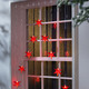 Fensterdekorationen - Sternenvorhang  – Farbe ROT Fensterdekorationen - Sternenvorhang , in Farbe WEISS