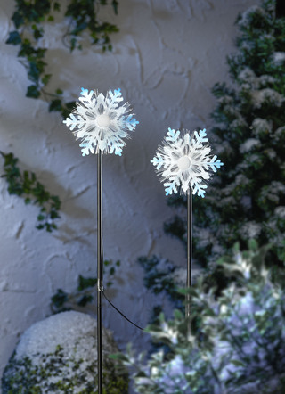 LED-Stecker "Schneeflocke", 2er Set