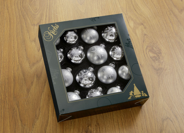 Christbaumschmuck - Hochwertiger Weihnachtsbaumschmuck, in Farbe BLAU, in Ausführung Weihnachtsbaumkugeln, 16-teilig Ansicht 3