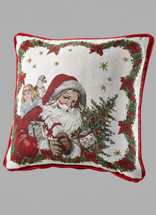 Villeroy & Boch - Gobelin-Kissen aus der Toy’s Fantasy-Kollektion, in Farbe WEISS-ROT-GRÜN
