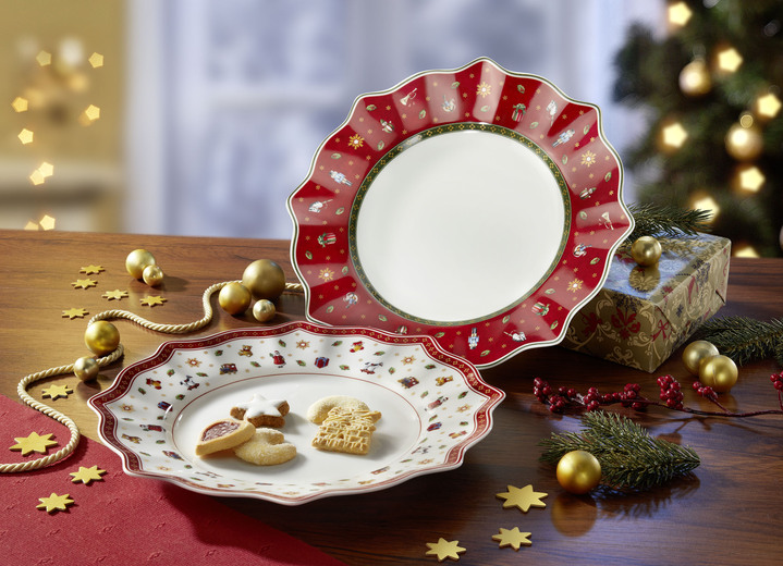 Villeroy & Boch - Speiseteller aus der Toy's Delight-Kollektion von Villeroy & Boch, in Farbe WEISS-ROT Ansicht 1