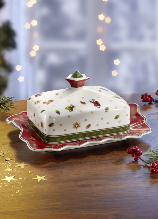 Villeroy & Boch - Butterdose aus der Toy’s Delight-Kollektion, in Farbe ROT-WEISS