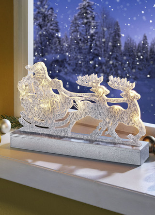 Beleuchteter Weihnachtsschlitten