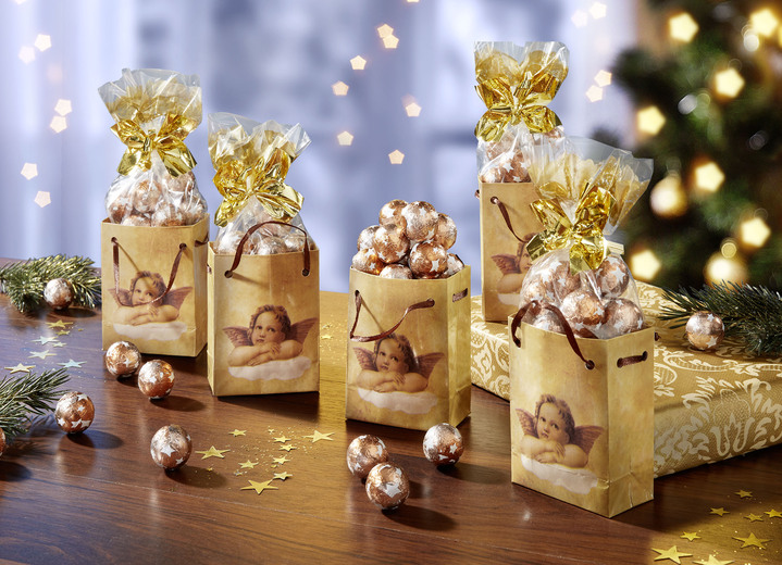 Geschenkideen - Präsent-Tüten Engel auf Wolke, 5er Set, in Farbe GOLD Ansicht 1