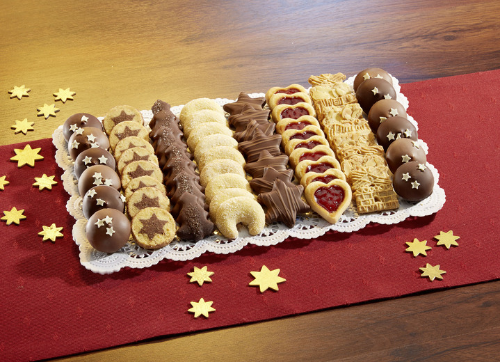 Weihnachtsleckereien - Weihnachts-Harmonie -7 verschiedene Gebäcke, in Farbe BUNT Ansicht 1