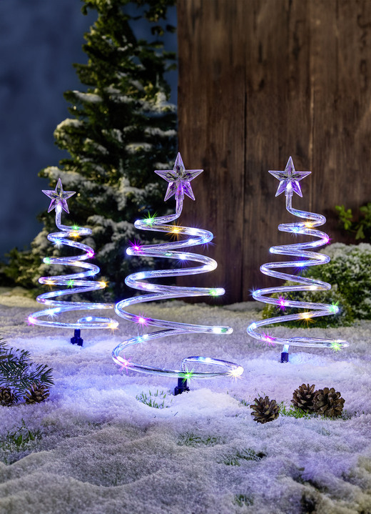 Weihnachten - Spiral-Bäumchen, 3er-Set, in Farbe TRANSPARENT Ansicht 1