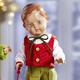 Sammlermodelle - Klassik-Puppe aus dem Hause Schildkröt – Farbe ROT-GRÜN – Ansicht 1 Sammlermodelle - Klassik-Puppe aus dem Hause Schildkröt, in Farbe ROT-GRÜN, in Ausführung Christel-Bub – Farbe ROT-GRÜN – Ansicht 1